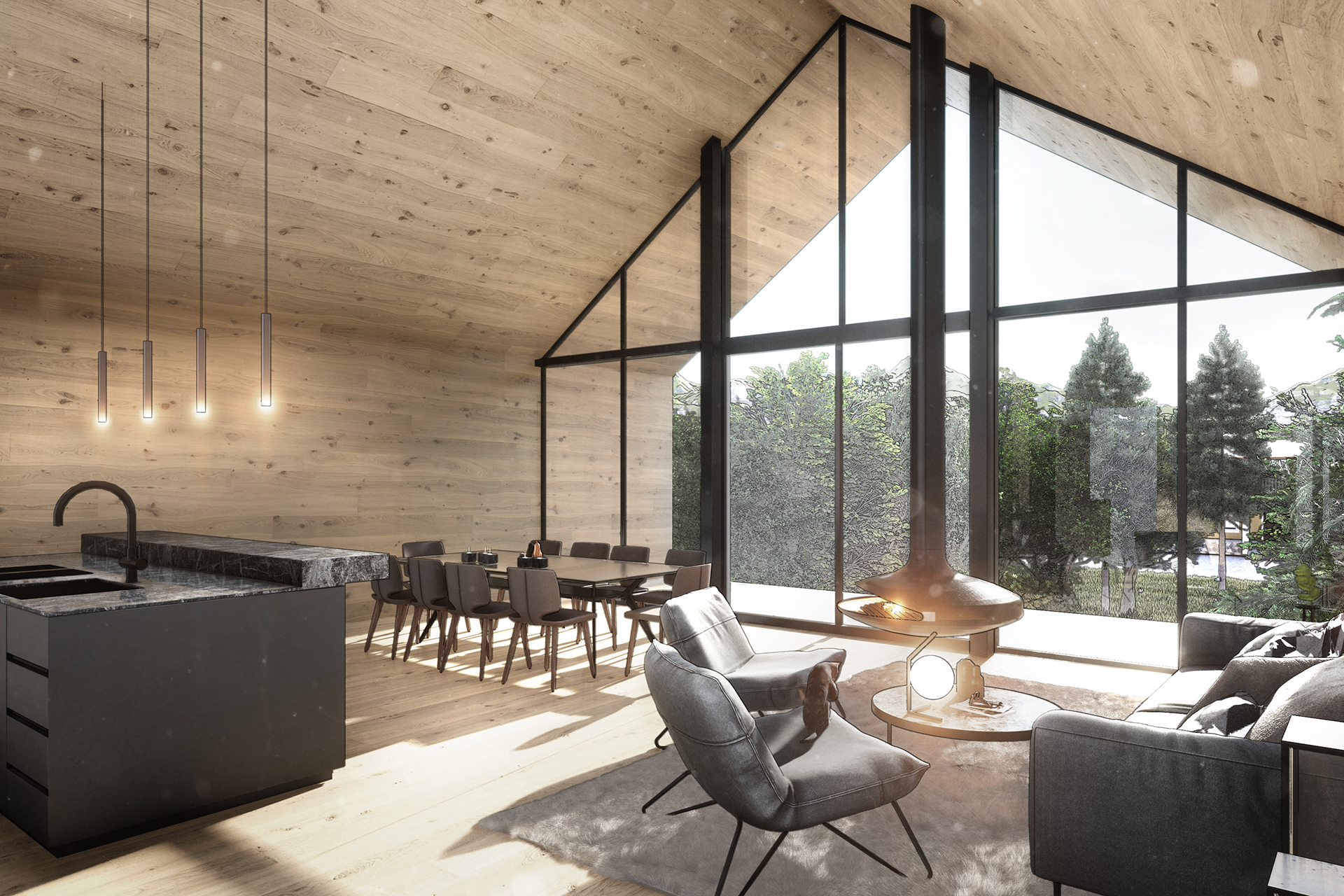 Interiordesign eines Holzhaus im Mostviertel by designkollektiv