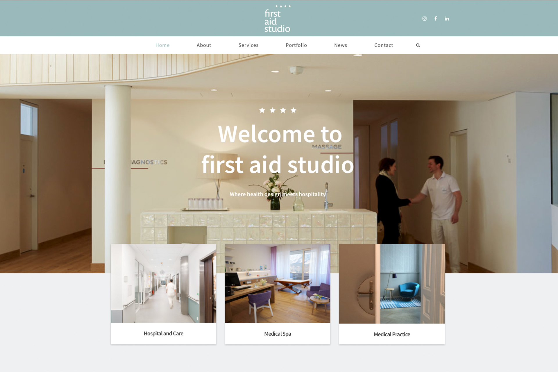 Firstaid studio, die Extension von designkollektiv und Anke Stern in den Health Care Bereich